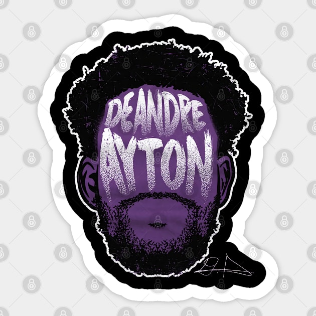 Deandre Ayton Phoenix Player Silhouette Sticker by Buya_Hamkac